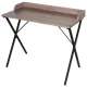 Стол на металлокаркасе BRABIX LOFT CD-008 (ш900*г500*в780мм), цвет морёный дуб, 641863. Фото товара с разных ракурсов.