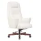 Кресло руководителя Бюрократ _DUKE белый кожа крестовина металл/дерево главное фото в маленьком размере